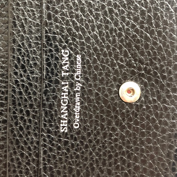 Relisted - Shanghai Tang Black/Red Star Leather Wallet - Picture 3 of 6